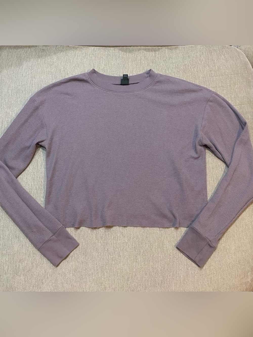 Cropped Comfy Purple Long Sleeve